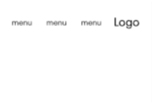 Justified Menu Logo Right