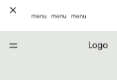 Menu Panel Top Logo Right